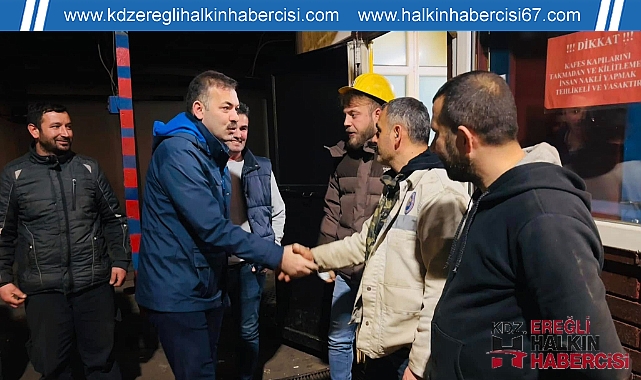 Çağlayan'dan madencilere ziyaret ...