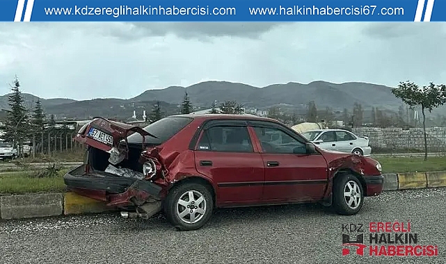 Çaldığı otomobil ile kaza yaparak olay yerinden kaçtı!