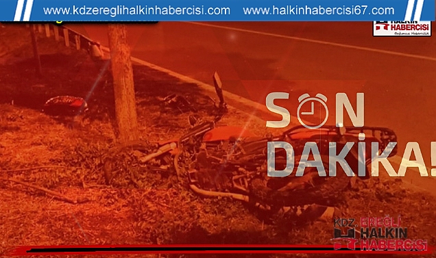 Motosiklet yola devrildi: 1 kişi yaralı