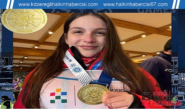 Zonguldaklı sporcu Eda Nur Biçer, Özel Olimpiyatlarda altın madalyanın sahibi oldu ...