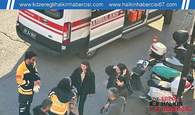 Kdz.Ereğli'de motosiklet yayaya çarptı ...