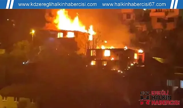 Zonguldak'ta korkutan yangın!