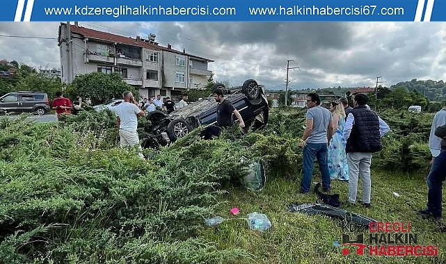Alaplı - Akçakoca yolunda kaza: 4 Yaralı