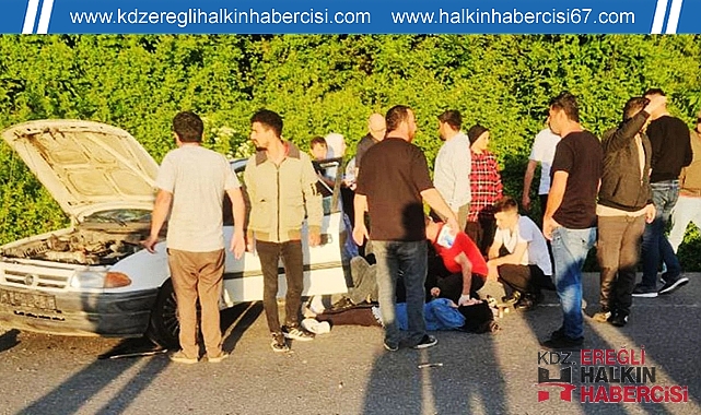 Kdz.Ereğli'de kaza: 4 kişi yaralandı