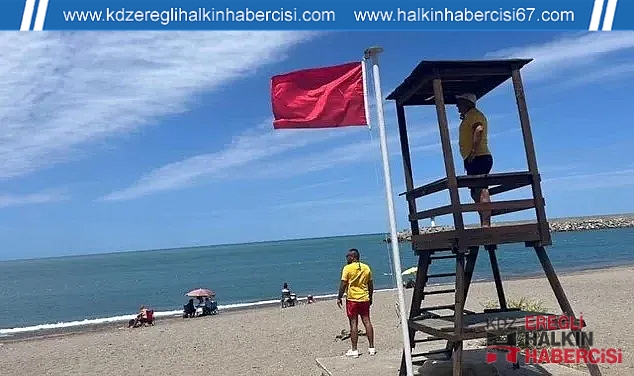 Denize girmek yasaklandı ...