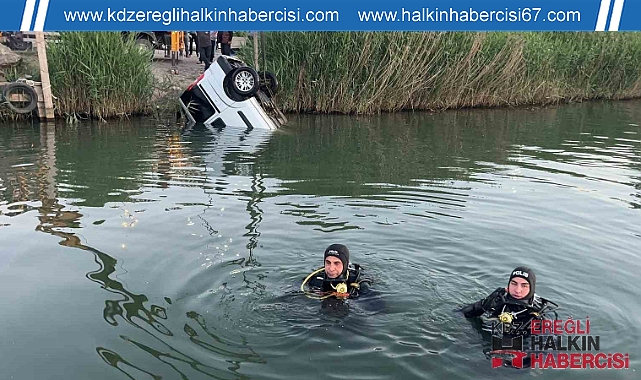 EL FRENİNİ ÇEKMEYİ UNUTUNCA NEHRE UÇTU
