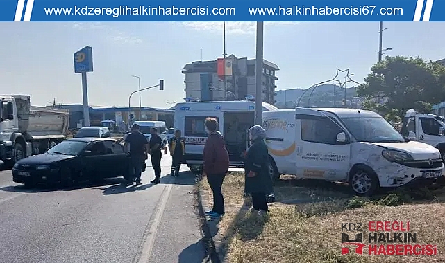 Kavşakta korkutan kaza: 1 yaralı