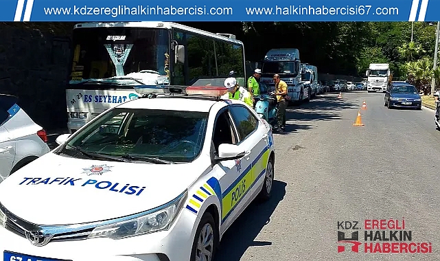KDZ.EREĞLİ'DE MOTOSİKLET DENETİMİ!