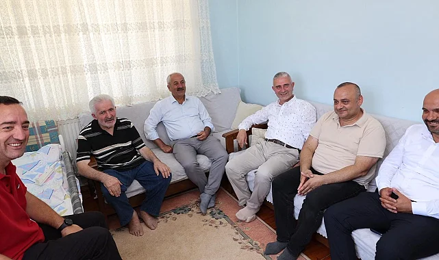 Başkan Büyükgöz'den kıbrıs gazisine vefa ziyareti