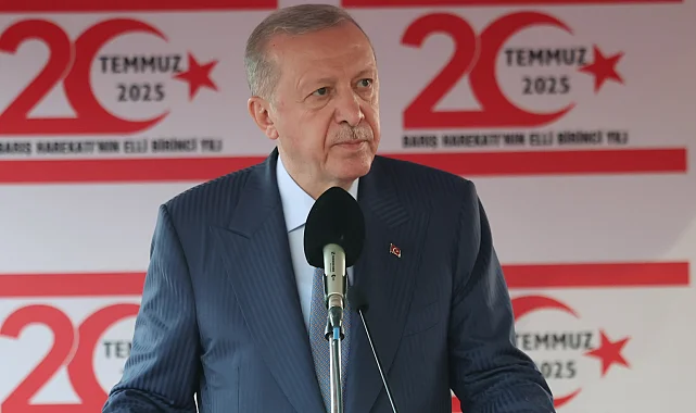 Erdoğan: Kıbrıs'ta çözümün anahtarı iki devletli çözüm, taviz yok!