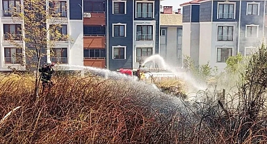 Hastane yakınında yangın paniği!...