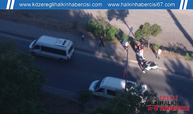 İşçi servisiyle Motosiklet çarpıştı, 2 kişi yaralandı