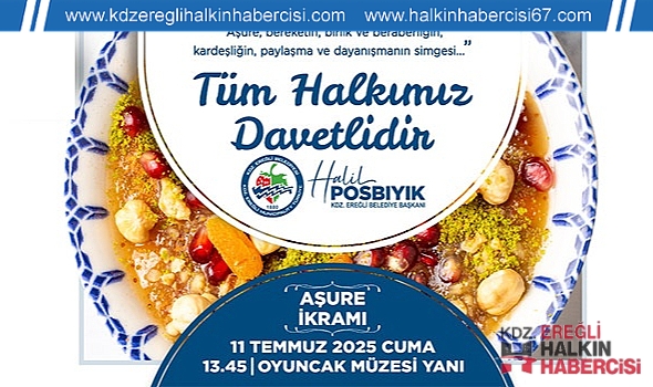 KDZ. EREĞLİ BELEDİYESİ AŞURE PAYLAŞACAK