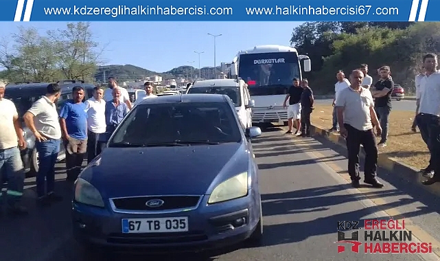Kdz.Ereğli'de zincirleme kaza: Bir kişi yaralandı