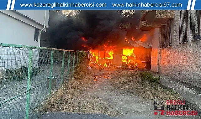 Kdz.Ereğli'deki yangın korkuttu...