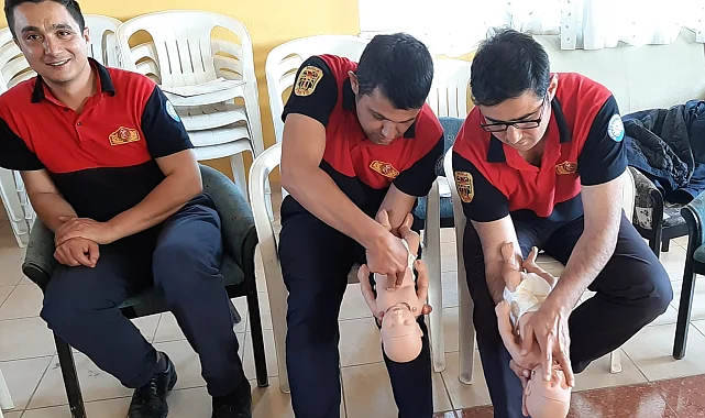 Muğla itfaiye erlerine hayat kurtaran eğitim