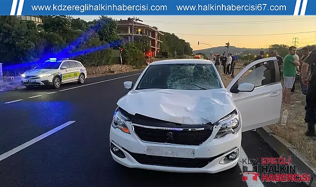 Otomobilin çarptığı yaya hayatını kaybetti ...
