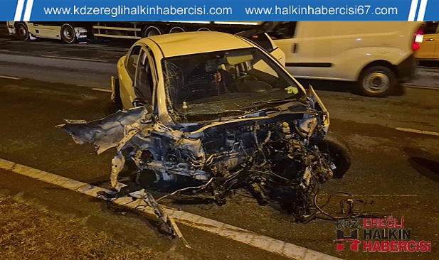 KDZ.EREĞLİ'DE KAZA, 2'Sİ AĞIR 3 KİŞİ YARALANDI