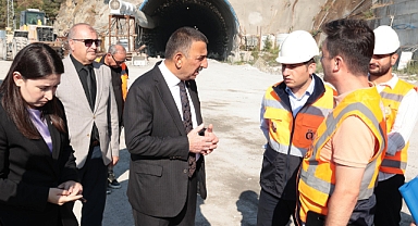 Vali Osman Hacıbektaşoğlu, Filyos–Çatalağzı tünellerinin yapım şantiyesini ziyaret etti