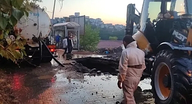 Zonguldak'ta su boruları patladı