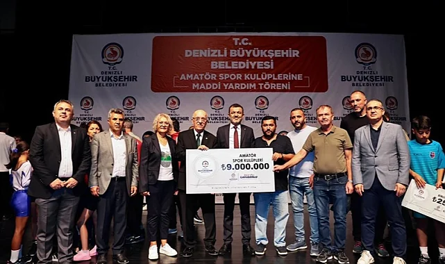 Denizli Büyükşehir'den amatör spor kulüplerine 9 Milyon TL destek