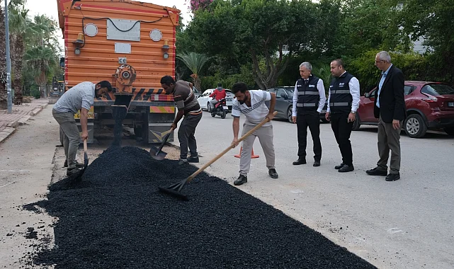 Antalya'da altyapı sonrası asfalt seferberliği