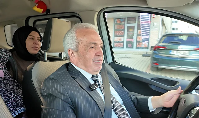 Bursa Nilüfer'de Başkan Özdemir "Anne Taksi" ile yola çıktı