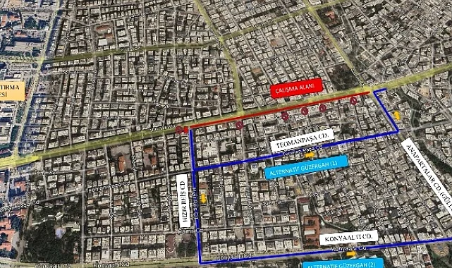 Antalya'da 100. Yıl Bulvarı'nda asfalt çalışmaları sürüyor