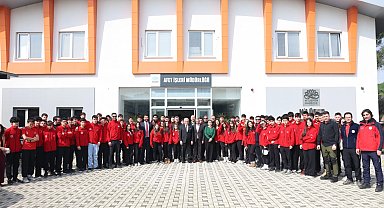 Bursa Nilüfer'de Deprem Simülasyon Merkezi 'eğitim mutfağı'na dönüştü