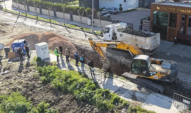 Manisa Güzelyurt'ta sorunlu kanalizasyon hattına yenileme