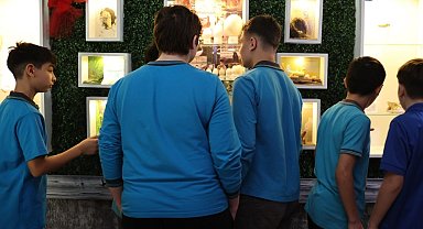 Samsun'da ortaokul öğrencilerinden okulda Doğa Müzesi