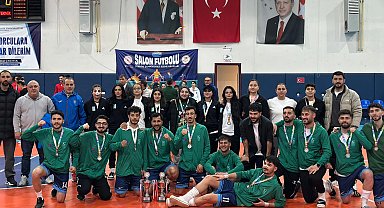 AİÇÜ Futsal Takımları ÜNİLİG'de Türkiye ikincisi
