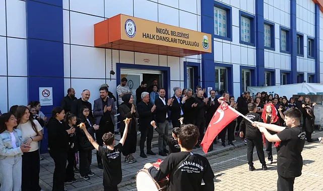 Bursa İnegöl'de Başkan Taban'dan Halk Dansları'na ziyaret