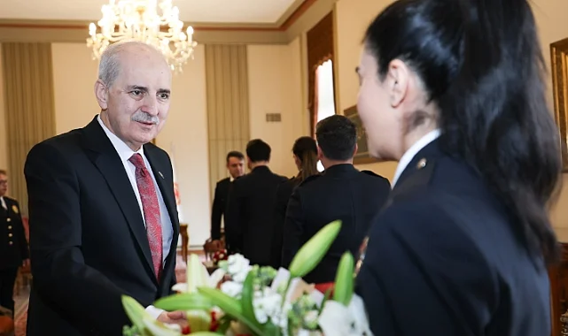 TBMM Başkanı Kurtulmuş, koruma polislerini kabul etti