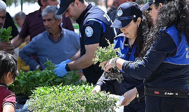 Büyükşehir'den Salihlili Üreticilere 34 Bin Sebze Fidesi