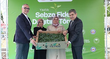 Gebzeli çiftçiye 500 bin sebze fidesi desteği