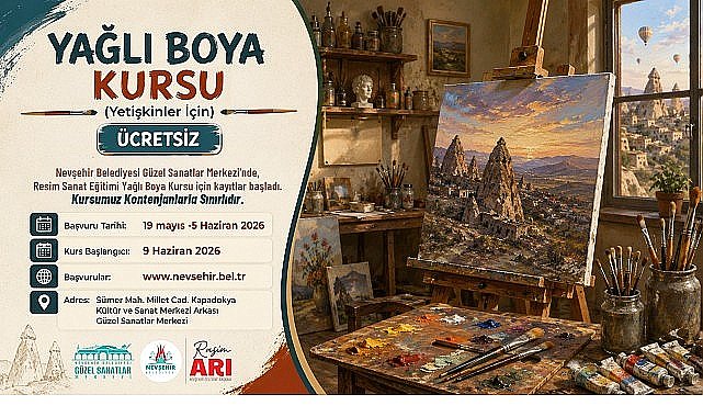 Güzel Sanatlar Merkezi'nde Yağlı Boya ve Kara Kalem Kurslarımız Başlıyor
