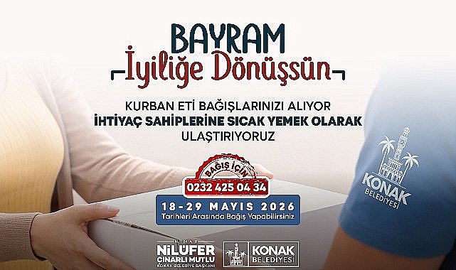 Konak'ta dayanışma geleneği bu bayram da devam ediyor