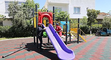 Menderes'te Parklar Yenileniyor