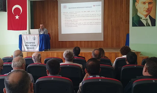 Pazaryeri'nde muhtarlara hizmet içi eğitim hamlesi