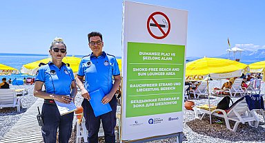 Antalya'da 'Dumansız Plaj' dönemi başladı