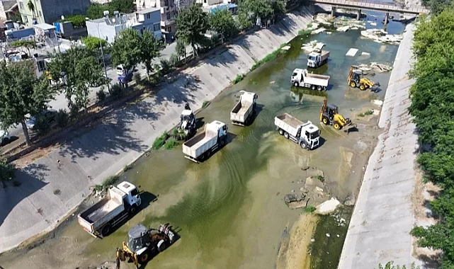 ASKİ'den Sarıçam Deresi'nde kapsamlı temizlik