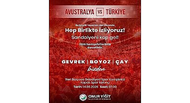 Balçova'da Milli Heyecan Dev Ekrana Taşınıyor
