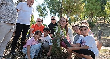 Başkan Mutlu, Konaklı miniklerle fidan dikti