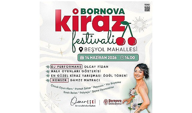 Bornova'da Kiraz Festivali Coşkusu Beşyol'u Saracak