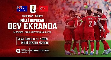 Büyükşehir Milli maç heyecanı Olbia Kent Meydanı'nda yaşatacak