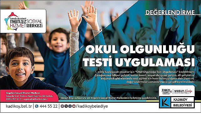 Kadıköy Belediyesi'nden “Okul Olgunluğu Testi
