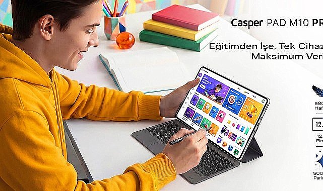Kalem ve Klavye Kutudan Çıkıyor: Casper PAD M10 Pro ile Üretkenlik Tek Cihazda