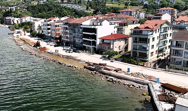 Kocaeli Ulaşlı'daki olası taşkın riskine dalga kırıcı set!