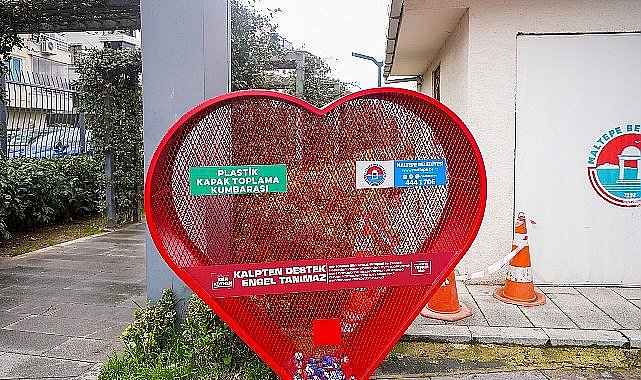 Maltepe'de plastik kapak toplama kumbaralarının sayısı 8'e çıktı